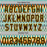 Custom Stitched White Brown Blue-Yellow 3D Mexico Aztec Pattern Sports Pullover Sweatshirt Hoodie