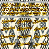 Custom Stitched Cream Brown Blue-Yellow 3D Mexico Aztec Pattern Sports Pullover Sweatshirt Hoodie