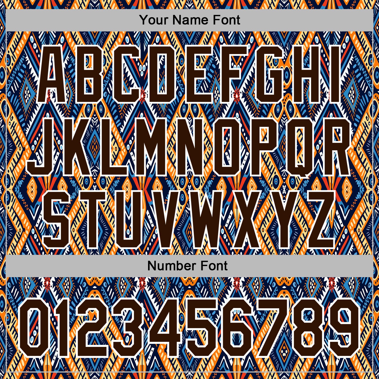 Custom Stitched Black Brown Blue Orange-White 3D Mexico Aztec Pattern Sports Pullover Sweatshirt Hoodie