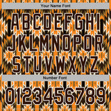 Custom Stitched Black Brown Orange Green-White 3D Mexico Aztec Pattern Sports Pullover Sweatshirt Hoodie