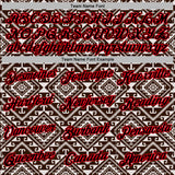 Custom Stitched Brown Black White-Fire Red 3D Mexico Aztec Pattern Sports Pullover Sweatshirt Hoodie