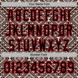 Custom Stitched Brown Black White-Fire Red 3D Mexico Aztec Pattern Sports Pullover Sweatshirt Hoodie