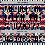 Custom Stitched Navy Black Red-White 3D Mexico Aztec Pattern Sports Pullover Sweatshirt Hoodie