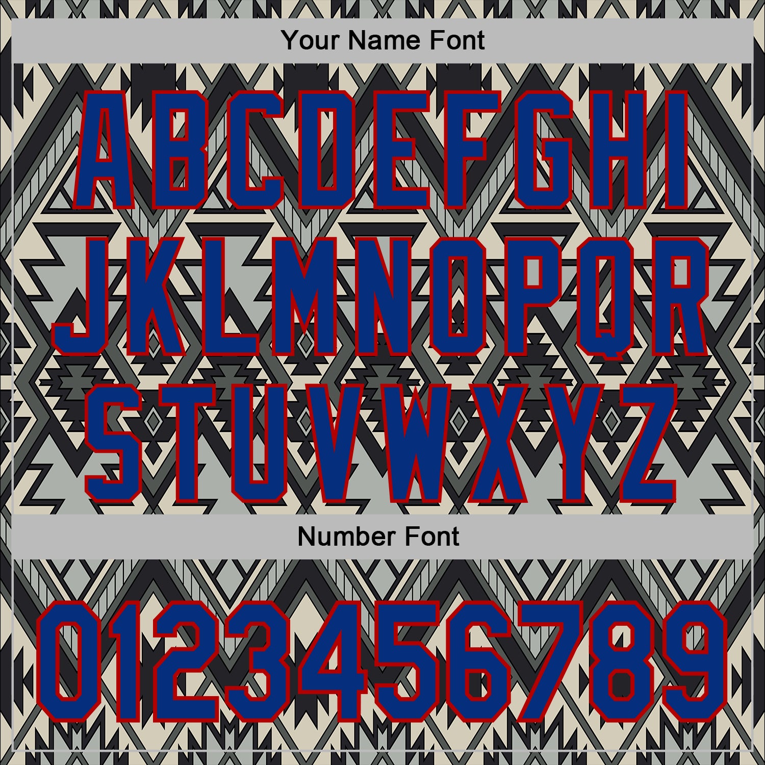 Custom Stitched Black Royal Gray-Red 3D Mexico Aztec Pattern Sports Pullover Sweatshirt Hoodie