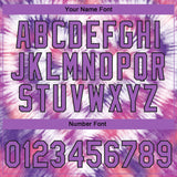 Custom Stitched Tie Dye Medium Purple-Black 3D Sports Pullover Sweatshirt Hoodie