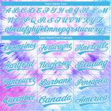 Custom Stitched Tie Dye Sky Blue-White 3D Sports Pullover Sweatshirt Hoodie
