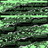 Custom Stitched Black Pea Green-White 3D Pattern Design Torn Paper Style Sports Pullover Sweatshirt Hoodie