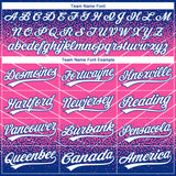 Custom Stitched Royal White-Pink 3D Pattern Design Line Sportswear Pullover Sweatshirt Hoodie