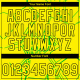 Custom Stitched Light Yellow Green-Black 3D Pattern Design Line Sportswear Pullover Sweatshirt Hoodie