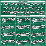 Custom Stitched Kelly Green White-Black 3D Pattern Design Line Sportswear Pullover Sweatshirt Hoodie