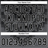 Custom Stitched Black White 3D Pattern Design Line Sportswear Pullover Sweatshirt Hoodie