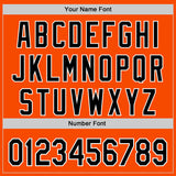 Custom Orange Black-White 3D Urban City Edition Sports Authentic Baseball Jersey