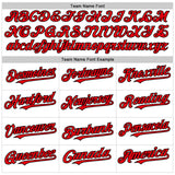 Custom White Fire Red-Black 3D Urban City Edition Sports Authentic Baseball Jersey