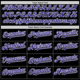 Custom Black Dark Purple Red Yellow Blue-White 3D Urban City Edition Sports Authentic Baseball Jersey