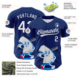 Custom Blue White-Red 3D Urban City Edition Sports Authentic Baseball Jersey