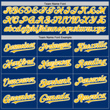 Custom Blue Gold Red-White 3D Urban City Edition Sports Authentic Baseball Jersey