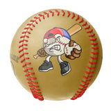 Personalized Old Gold Leather Old Gold Authentic Baseballs