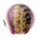 Personalized White Leather Blue Varsity Team Authentic Baseballs