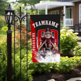 Personalized Football Team Name Photo Garden Flag