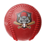Personalized Red Leather Red Authentic Baseballs