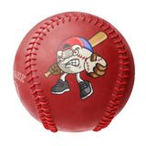 Personalized Red Leather Red Authentic Baseballs
