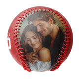 Personalized Anniversary Name Time Photo Red Baseballs