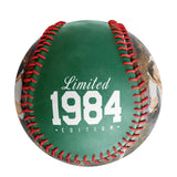 Personalized Dad Name Age Photo Kelly Green Baseballs