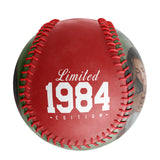 Personalized Anniversary Name Time Photo Red Baseballs