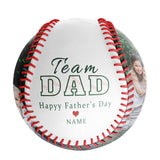 Personalized Dad Grandpa Photo White Baseballs,Team Dad,Father's Day Gift