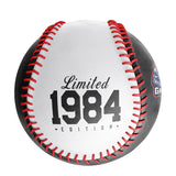Personalized Game Name Time Logo Black White Baseballs