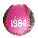 Personalized Anniversary Name Time Photo Pink Baseballs