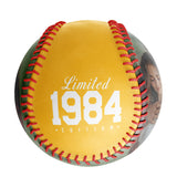Personalized Anniversary Name Time Photo Gold Baseballs