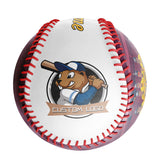 Personalized White Leather Gold Varsity Team Authentic Baseballs