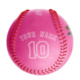 Personalized Pink Leather Pink Authentic Baseballs