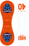 Personalized Game Name Time Logo Orange White Baseballs