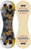 Personalized Dad Grandpa Khaki Photo Baseballs