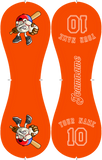 Personalized Orange Leather Orange Authentic Baseballs