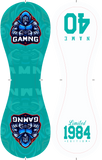 Personalized Game Name Time Logo Aqua White Baseballs