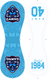 Personalized Game Name Time Logo Sky Blue White Baseballs