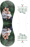 Personalized Dad Grandpa Photo White Baseballs,Team Dad,Father's Day Gift