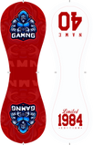 Personalized Game Name Time Logo Red White Baseballs
