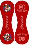 Personalized Red Leather Red Authentic Baseballs