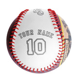 Personalized White Leather White Varsity Team Authentic Baseballs