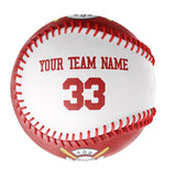 Custom Photo Name Time Nuber Leather Varsity Team Authentic Baseballs