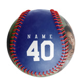 Personalized Anniversary Name Time Photo Royal Baseballs