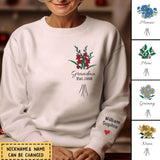 Grandma Birth Month Flowers - Personalized Printing Shirt
