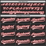 Custom Black White-Red Authentic Baseball Jersey