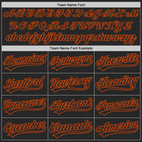 Custom Black-Orange Authentic Baseball Jersey