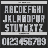 Custom Black Gray-White Authentic Baseball Jersey