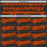 Custom Black-Orange Authentic Baseball Jersey
